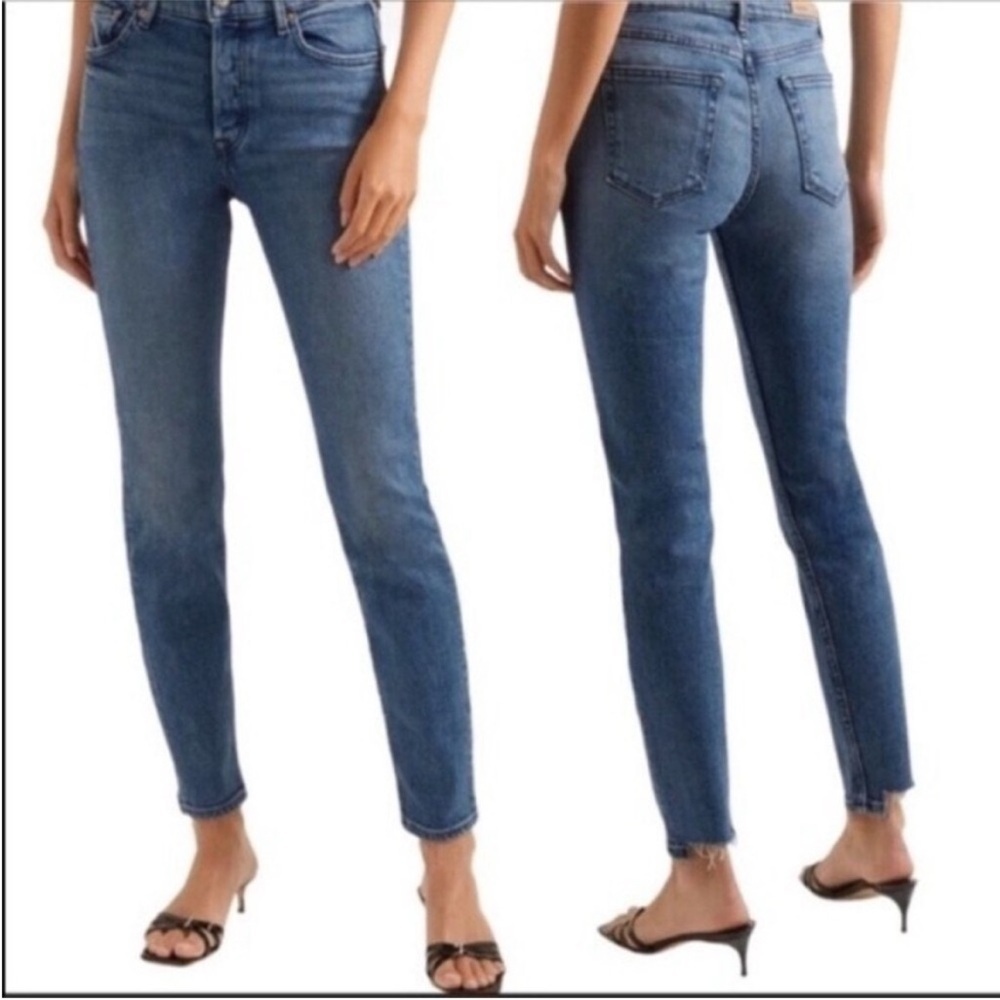 Grlfrnd The Karolina Cropped High Waist Jeans 30‎